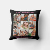 お母さん最高のの贈り物Ever Family Photo Collage クッション (裏面)