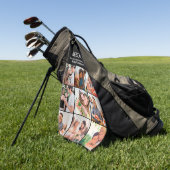 お母さん最高のの贈り物Ever Family Photo Collage ゴルフタオル (グリーン)