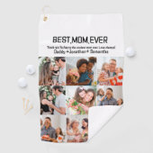お母さん最高のの贈り物Ever Family Photo Collage ゴルフタオル (インサイチュ)