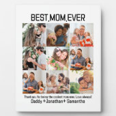 お母さん最高のの贈り物Ever Family Photo Collage フォトプラーク (正面)