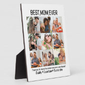 お母さん最高のの贈り物Ever Family Photo Collage フォトプラーク (側面)