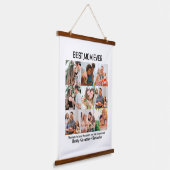 お母さん最高のの贈り物Ever Family Photo Collage 吊り下げ型タペストリー (傾斜あり)