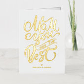 お母さん最高のは | Happy Mother's Day 箔シーズンカード (正面)