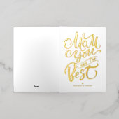 お母さん最高のは | Happy Mother's Day 箔シーズンカード (外側レイダウン)