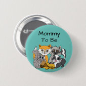 お母さん森林動物になる赤ちゃんシャワー部 缶バッジ (正面&裏面)