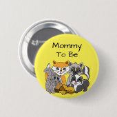 お母さん森林動物になる赤ちゃんシャワー部 缶バッジ (正面&裏面)