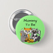 お母さん森林動物になる赤ちゃんシャワー部 缶バッジ (正面&裏面)