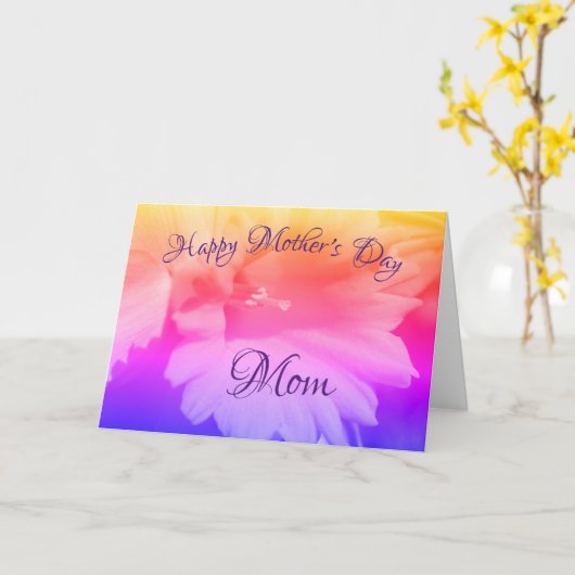 お母さん水仙のお母さんの日 カード (黄色い花)