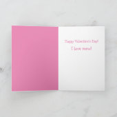 お母さん猫と花バレンタイン シーズンカード (内部)