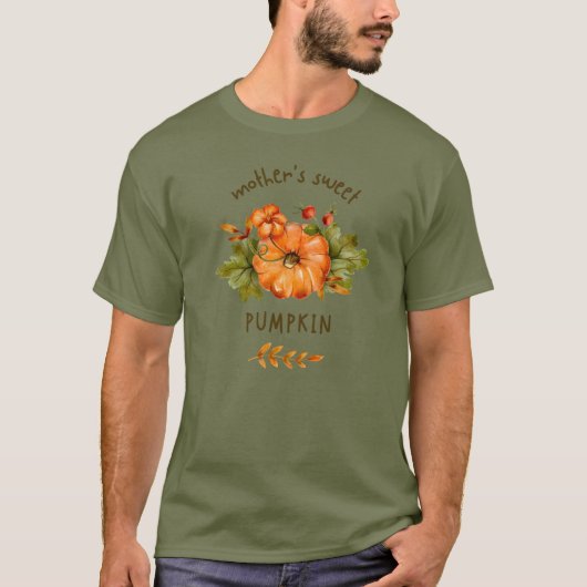 お母さん甘いカボチャTシャツ Tシャツ (正面)