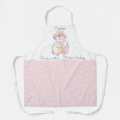 お母さん甘パーソナライズされた猫 エプロン (正面)