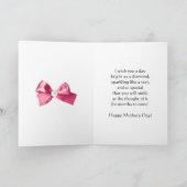 お母さん用のクラフト母の日カード カード (内部)