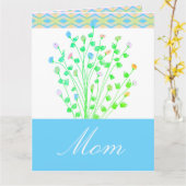 お母さん用の特別な母の日カード カード (黄色い花)