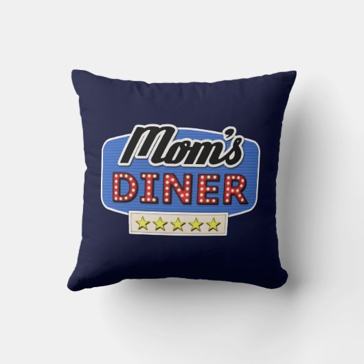 お母さん用ダイナー – お母さん用iPhoneケース クッション (裏面)