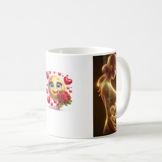 💖お母さん用マグカップ! コーヒーマグカップ (正面右)