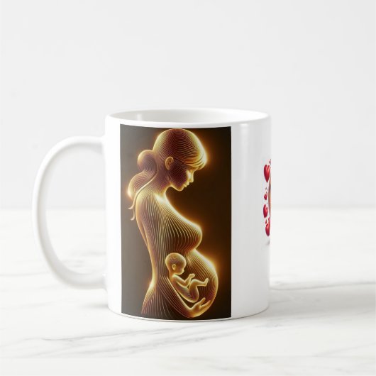 💖お母さん用マグカップ! コーヒーマグカップ (左)