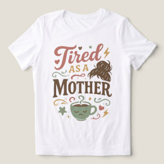お母さん疲れました レトロ マザーズデイ ママ ギフト トライブレンドＴシャツ