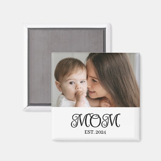 お母さん確立された写真ギフト マグネット (正面/裏面)