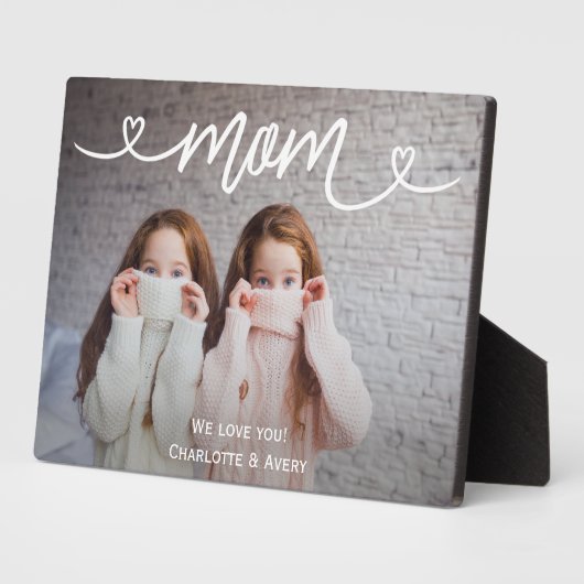 お母さん私たちは写真パーソナライズされたのプラーク フォトプラーク (側面)
