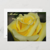 お母さん私のバラ/任意の大事な行事_はがき ポストカード (正面/裏面)