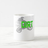 お母さん私の母モトクロスバイクもしくは自転車に乗る人レーシングレーサー コーヒーマグカップ (中央)