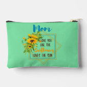 お母さん私は太陽が大好きなの太陽が好き アクセサリーポーチ (裏面)