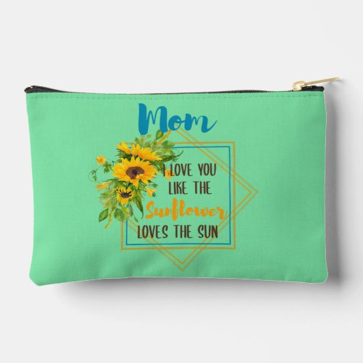 お母さん私は太陽が大好きなの太陽が好き アクセサリーポーチ (裏面)