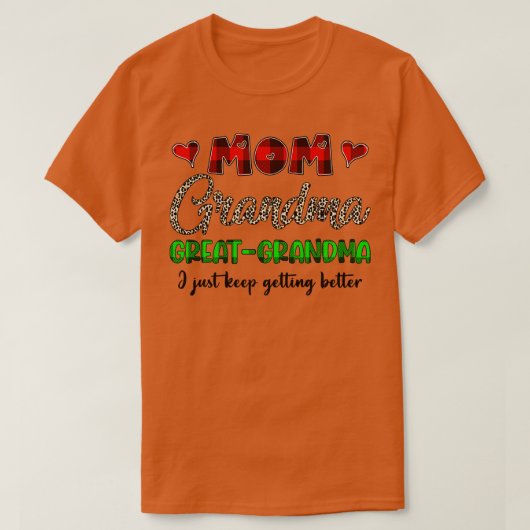 お母さん素晴らしおばあちゃん保よよ Tシャツ (デザイン正面)