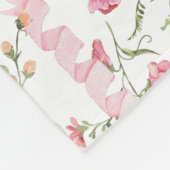 お母さん素晴らしおばあちゃん&名前フローラ フリースブランケット (角)