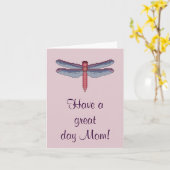 お母さん素晴らしに!ドラゴンフライノテカード カード (黄色い花)