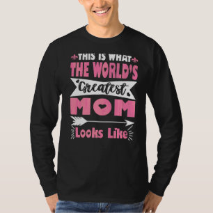 お母さん素晴らしの日に見えるかわいい Tシャツ
