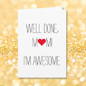 お母さん素晴らし |マザーズおもしろいデイカード カード