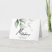 お母さん結婚に花嫁さんありがとう カード (正面)