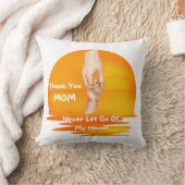 お母さん絶対に手を放してくれてありがとう クッション (ブランケット)