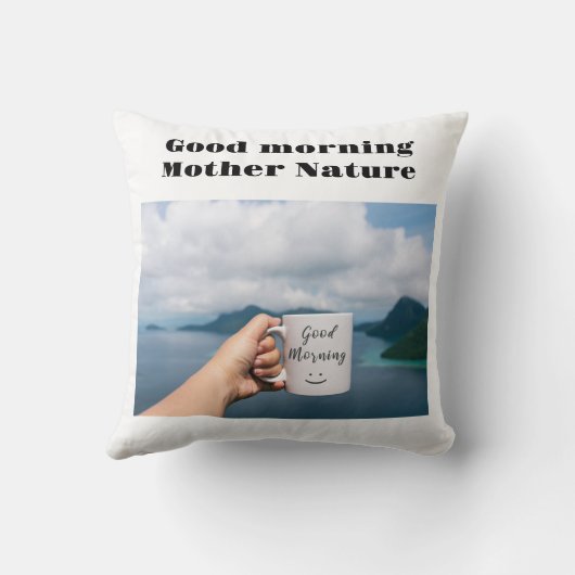 お母さん自然 クッション (裏面)