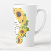 お母さん親愛手紙ひまわり カフェラテマグ (右)