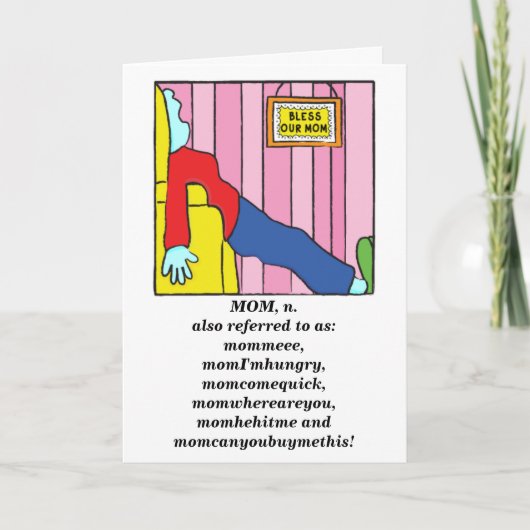 お母さん誕生日/バレンタインデー/誕生日カード シーズンカード (正面)