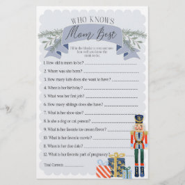 お母さん赤ちゃんシャワー最高のゲームを知っているナツクラッカー