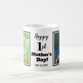 お母さん1日目おめでとう2枚目の写真集 コーヒーマグカップ (中央)