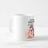 「お母さん、あなたのスマイルは私の太陽だ。おかあさん」 コーヒーマグカップ (正面左)