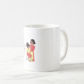 「お母さん、あなたの抱き毛は私の安全な場所よ。おかあさん」 コーヒーマグカップ (正面右)