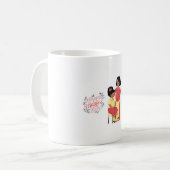 「お母さん、あなたの抱き毛は私の安全な場所よ。おかあさん」 コーヒーマグカップ (正面左)