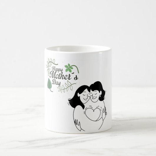 「お母さん、あなたの暖かさは私の心地よいだ。おかあさん」 コーヒーマグカップ (中央)