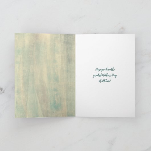 お母さん、あなたはヤギおもしろいの母の日 カード (内部)