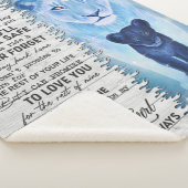 お母さん、あなたは私のサンシャイン – 私の娘へ – 愛へ –  シェルパブランケット (3/4)