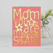 お母さん あなたは私の星 マザーズデー 箔シーズンカード (立ち正面)