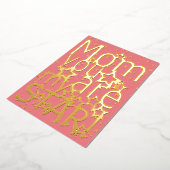 お母さん あなたは私の星 マザーズデー 箔シーズンカード (回転した状態)