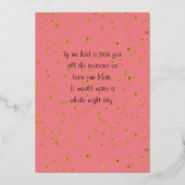 お母さん あなたは私の星 マザーズデー 箔シーズンカード (裏面)