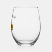 お母さん、あなたは1匹のタフな猫マンガ猫とネズミ ステムなしワイングラス (左)