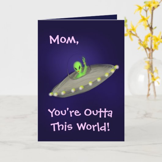 お母さん、あなたはOuttaこの世界! カード (黄色い花)